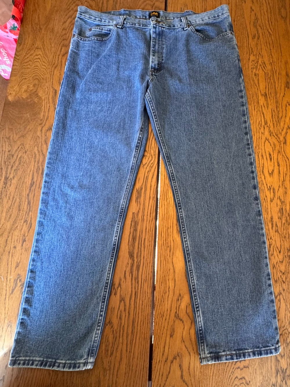 Lee classic straight-leg denim jeans 42 X 32 100% Cotton Vintage Classic 90s 00s